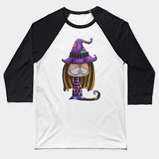 Purple witch Baseball T-Shirt